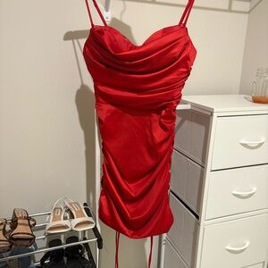 Oh Polly Striking Red Mini Dress